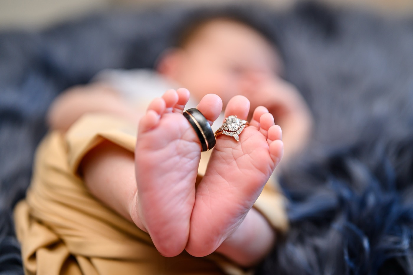Baby Haney — swaddled